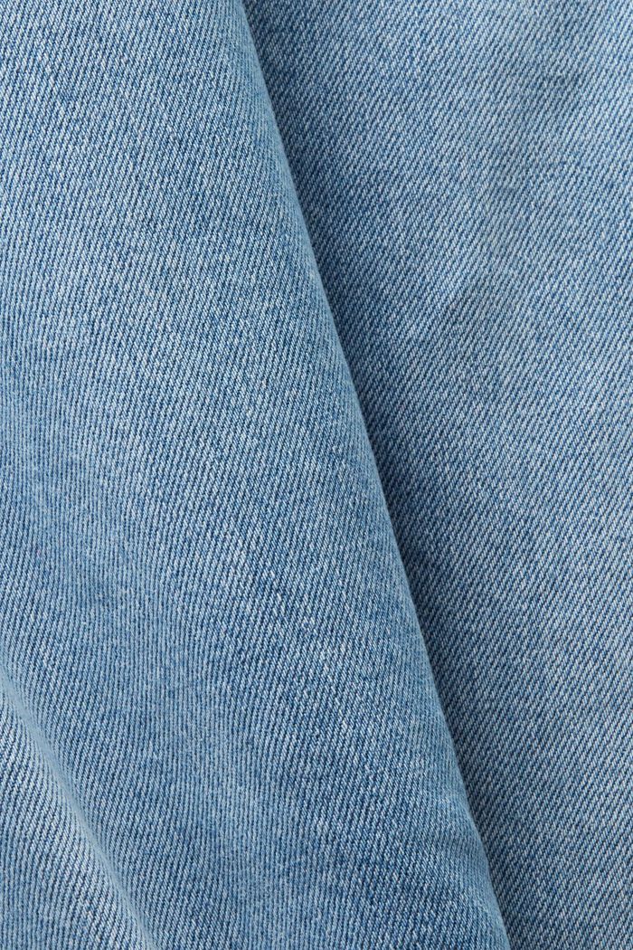 Mid-rise slim fit tapered jeans, BLUE LIGHT WASHED, detail image number 5