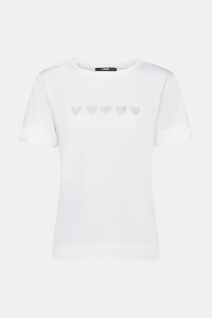 T-shirt met hartprint
