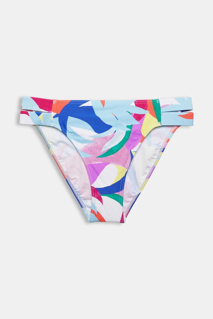 Gerecycled: bikinislip met kleurig motief, VIOLET, detail image number 3