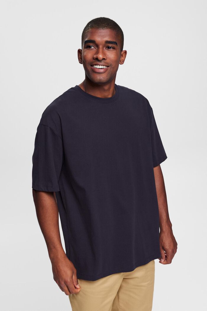 Oversized jersey T-shirt, NAVY, detail image number 0