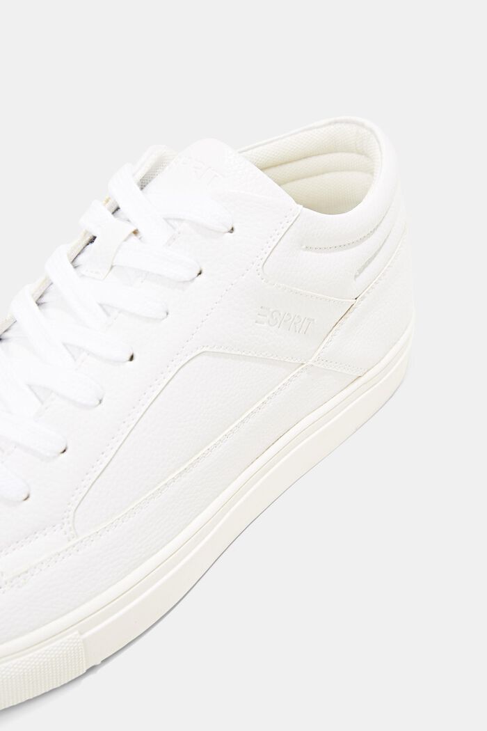 Sneakers in leerlook, WHITE, detail image number 4