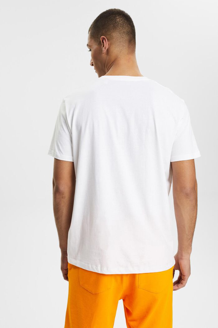 Jersey T-shirt met print, WHITE, detail image number 3