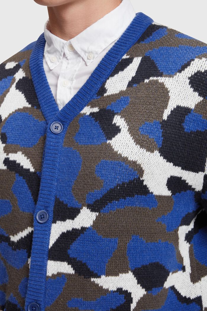 Vest met camouflagemotief, NAVY, detail image number 2
