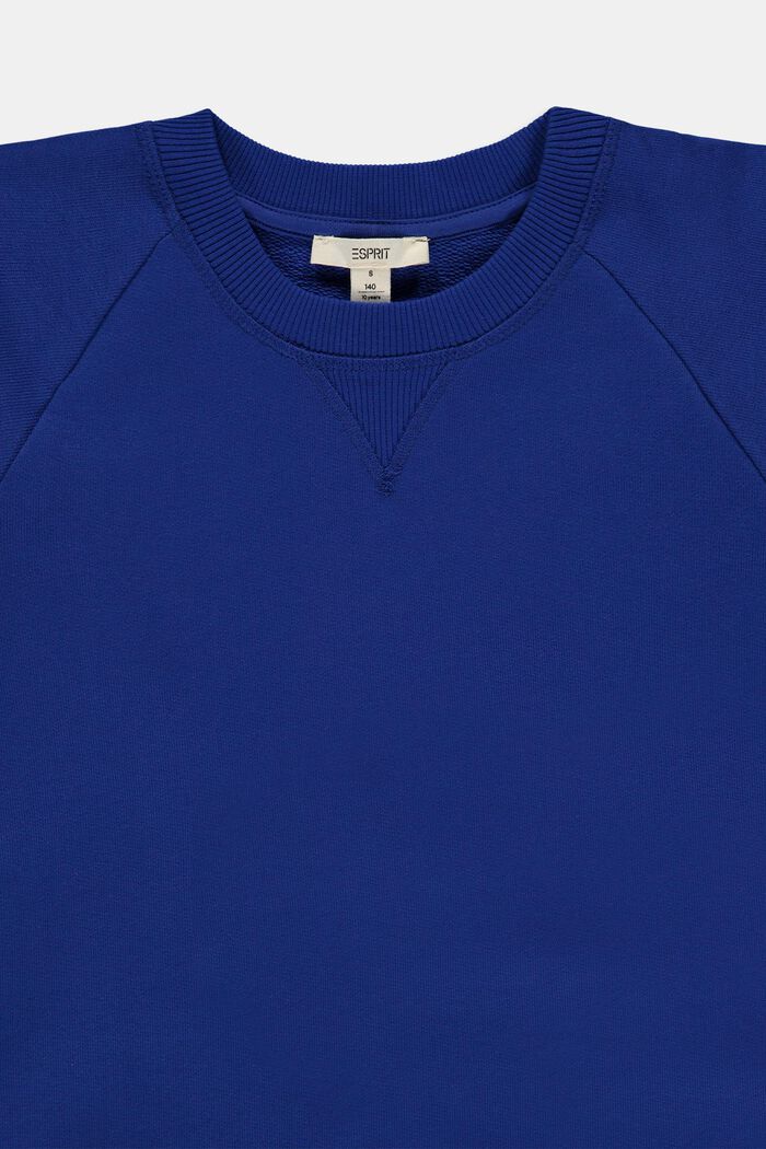 Sweatshirt met logo van 100% katoen, BRIGHT BLUE, detail image number 2