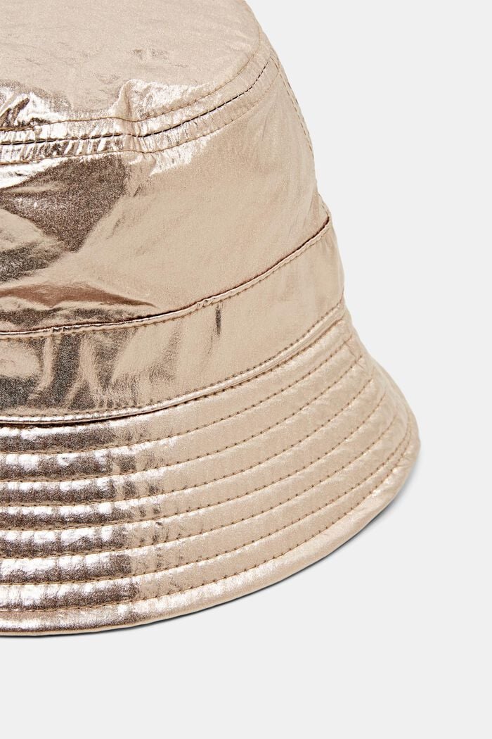 Metallic bucket hat, GOLD, detail image number 1