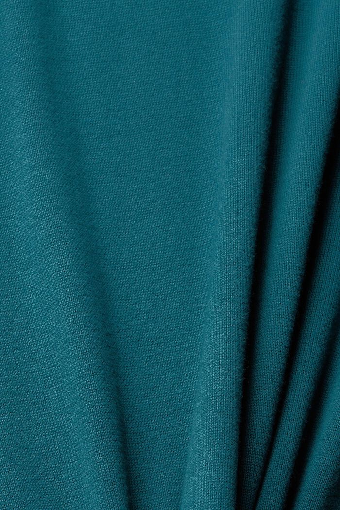 Gebreide midi-jurk, TEAL GREEN, detail image number 1