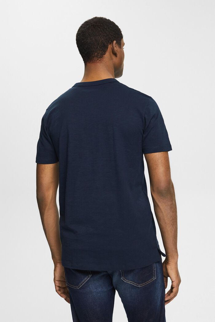 Jersey T-shirt met knopen, NAVY, detail image number 3