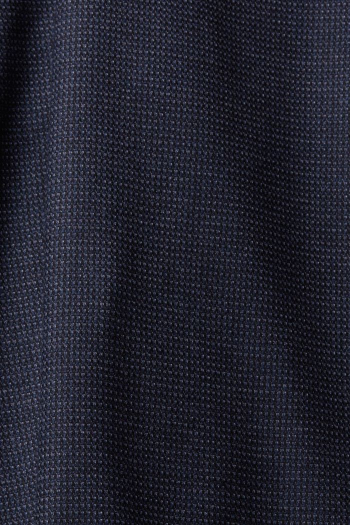 Pantalon met structuur, DARK BLUE, detail image number 7