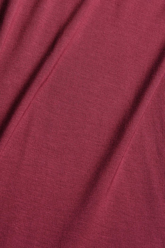 Jersey shirt van LENZING™ ECOVERO™, DARK RED, detail image number 4