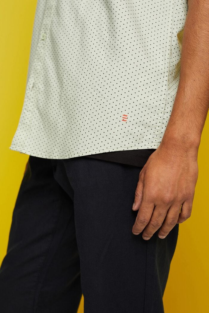 Buttondown-overhemd met print, LIGHT GREEN, detail image number 2