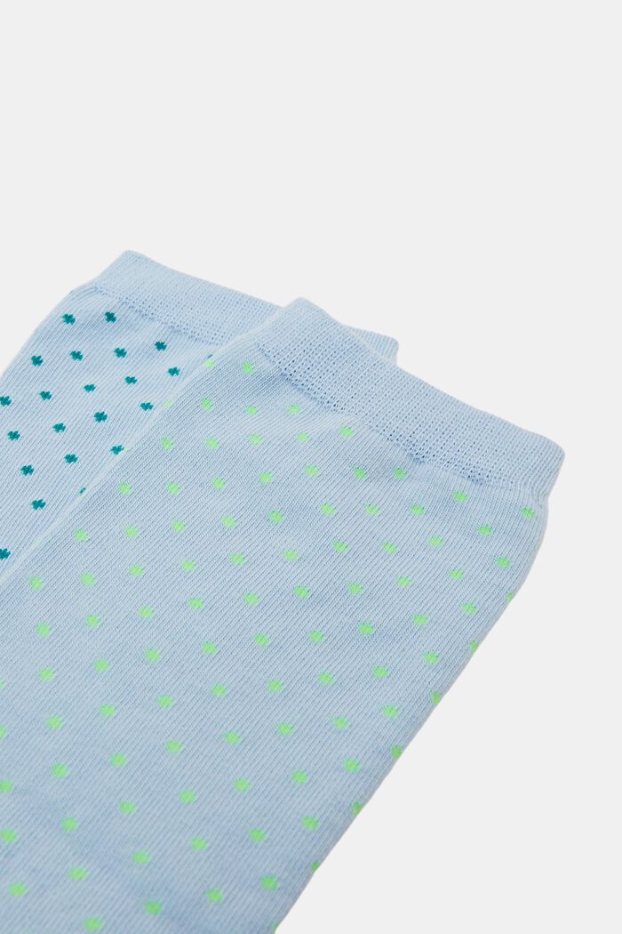 Set van 2 paar sokken met stippen, organic cotton, CLOUD, detail image number 2