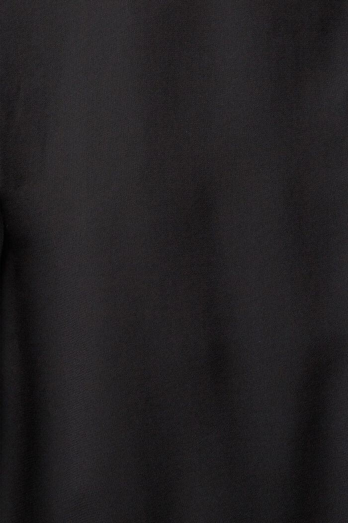 Wijde chiffon blouse, BLACK, detail image number 5