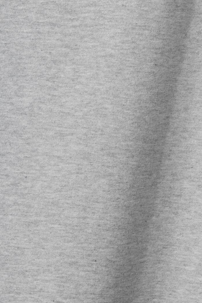 Uniseks T-shirt van katoen-jersey met logo, LIGHT GREY, detail image number 7
