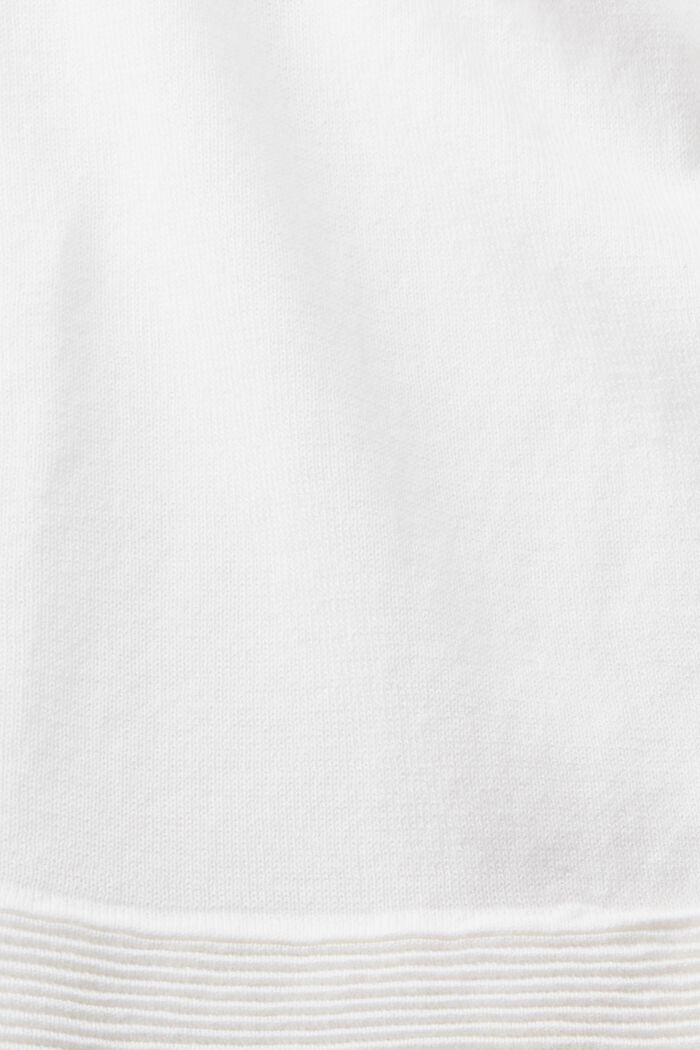 Gebreid vest zonder sluiting, OFF WHITE, detail image number 5