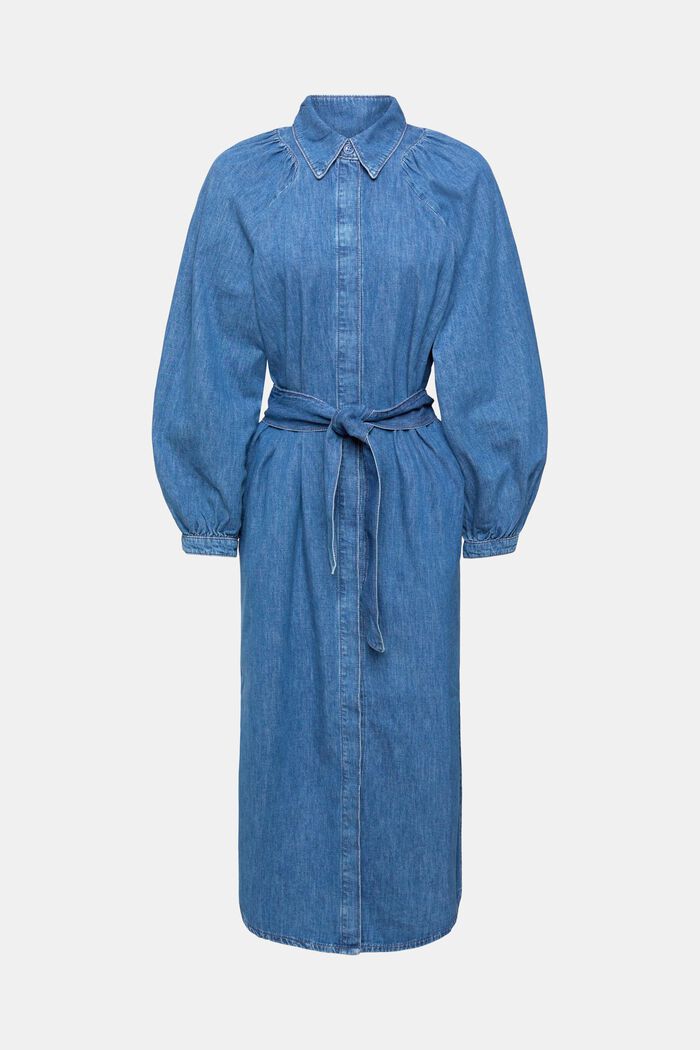 Denim jurk, BLUE MEDIUM WASHED, detail image number 5