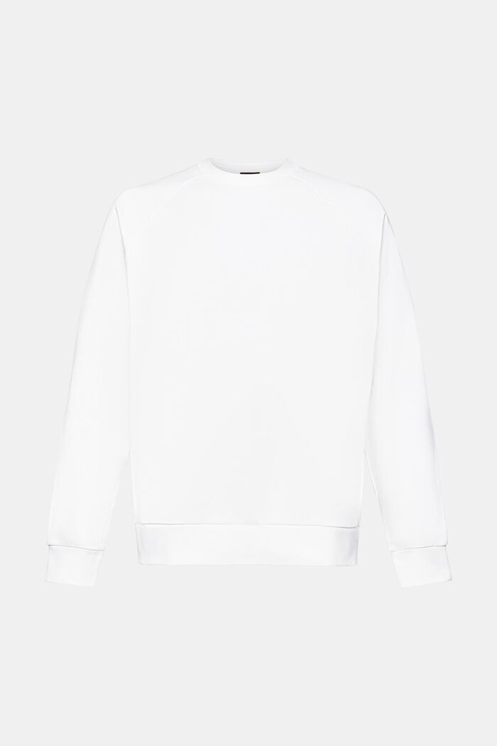 Katoenen sweatshirt met relaxed fit, OFF WHITE, detail image number 6