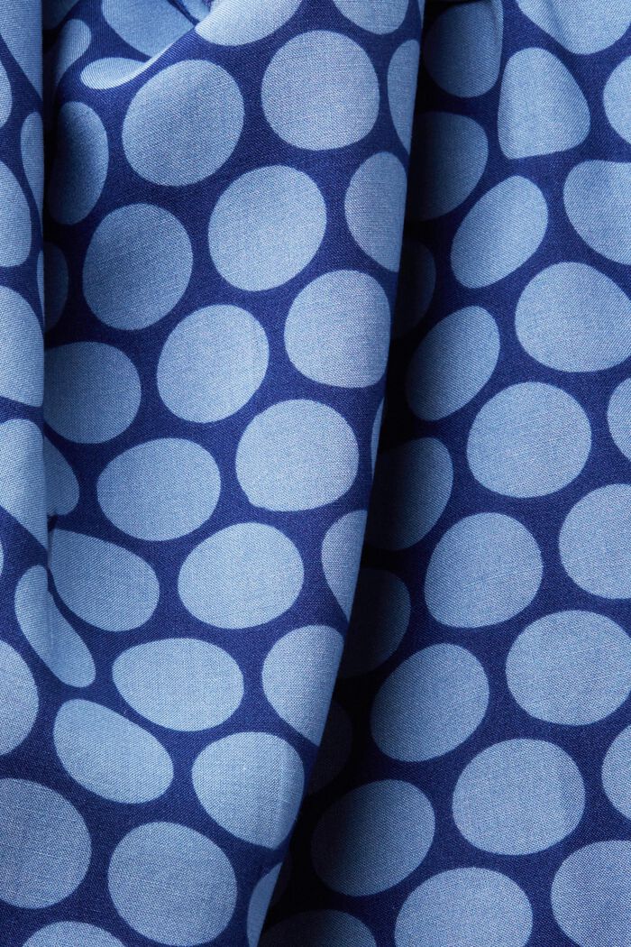 Pyjamashort met stippenprint, DARK BLUE, detail image number 4