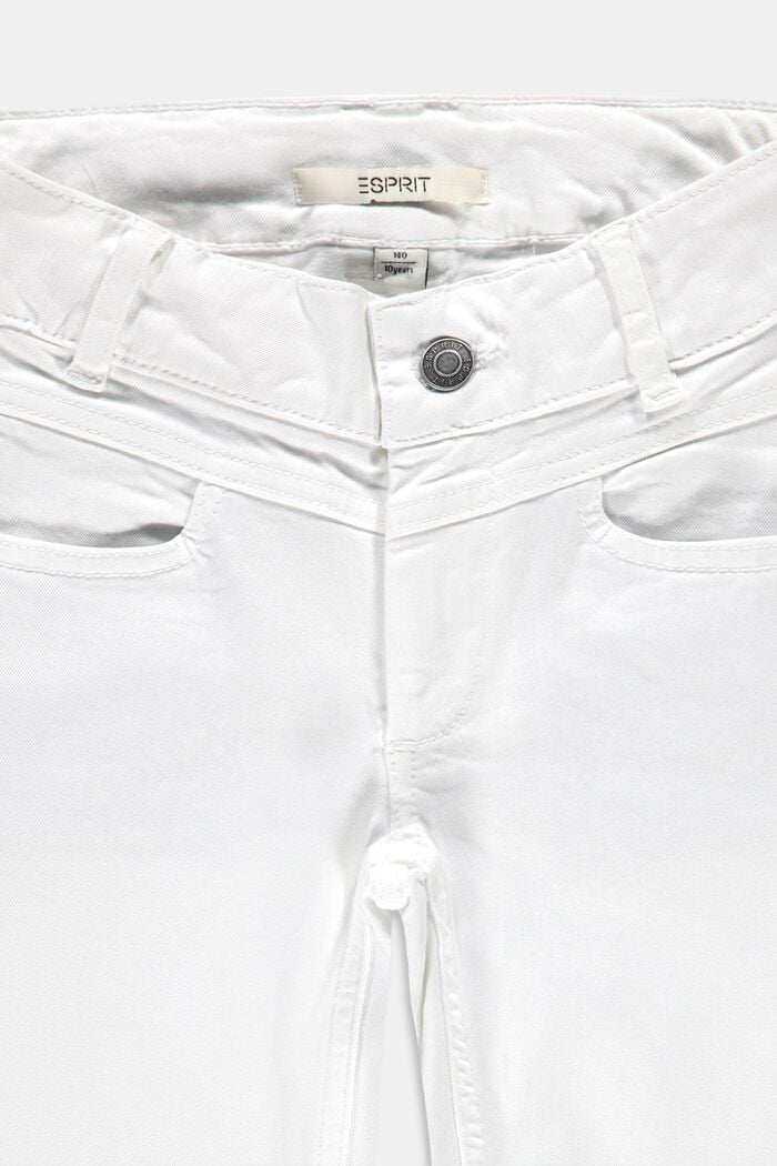 Capri-jeans met verstelbare band, WHITE, detail image number 2