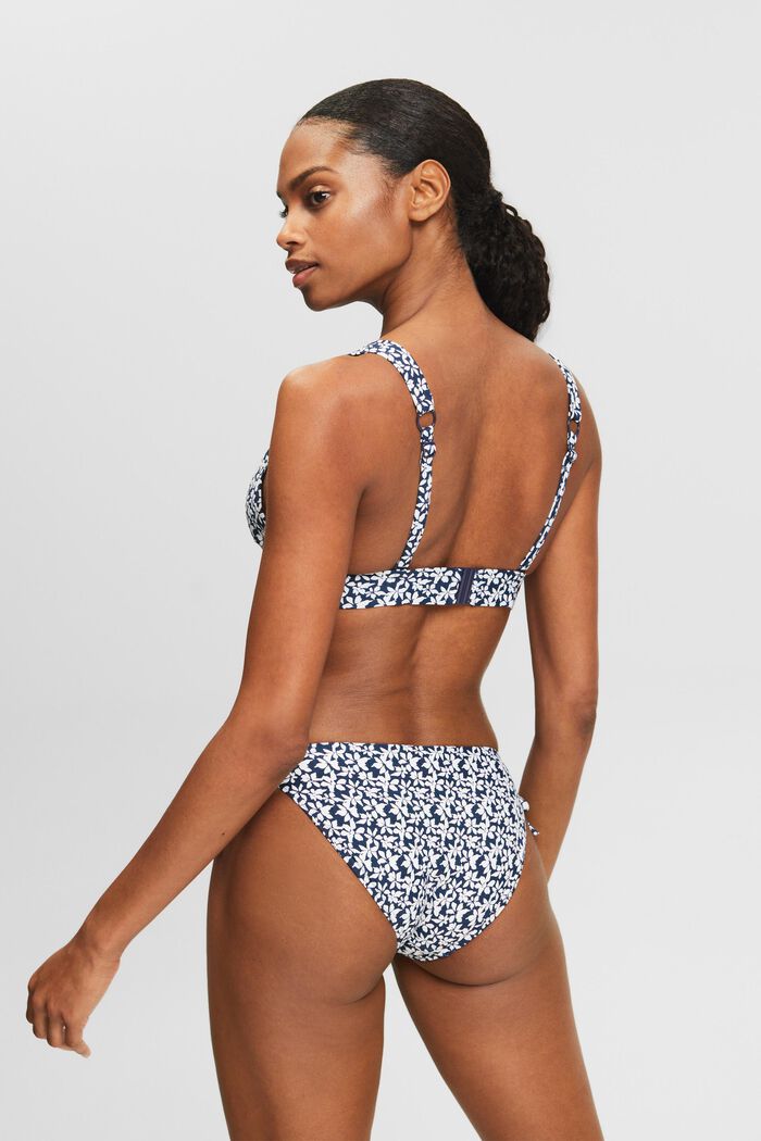 Gewatteerde bikinitop met print, NAVY, detail image number 3