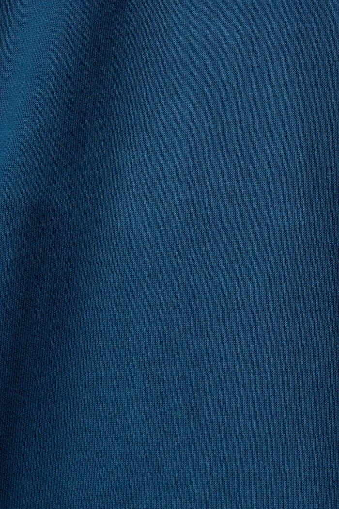 Sweathoodie van een katoenmix met TENCEL™, PETROL BLUE, detail image number 4
