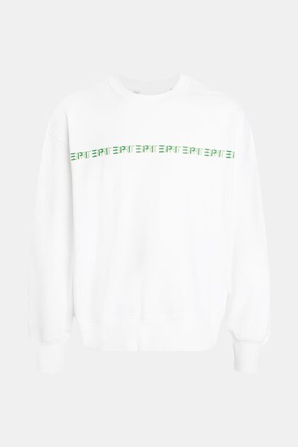 Geribd sweatshirt met logo Yagi Archive, WHITE, overview