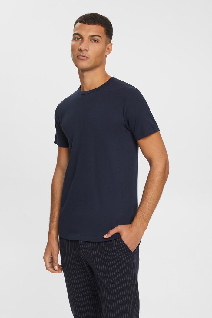 Jersey T-shirt met slim fit, NAVY, detail image number 1