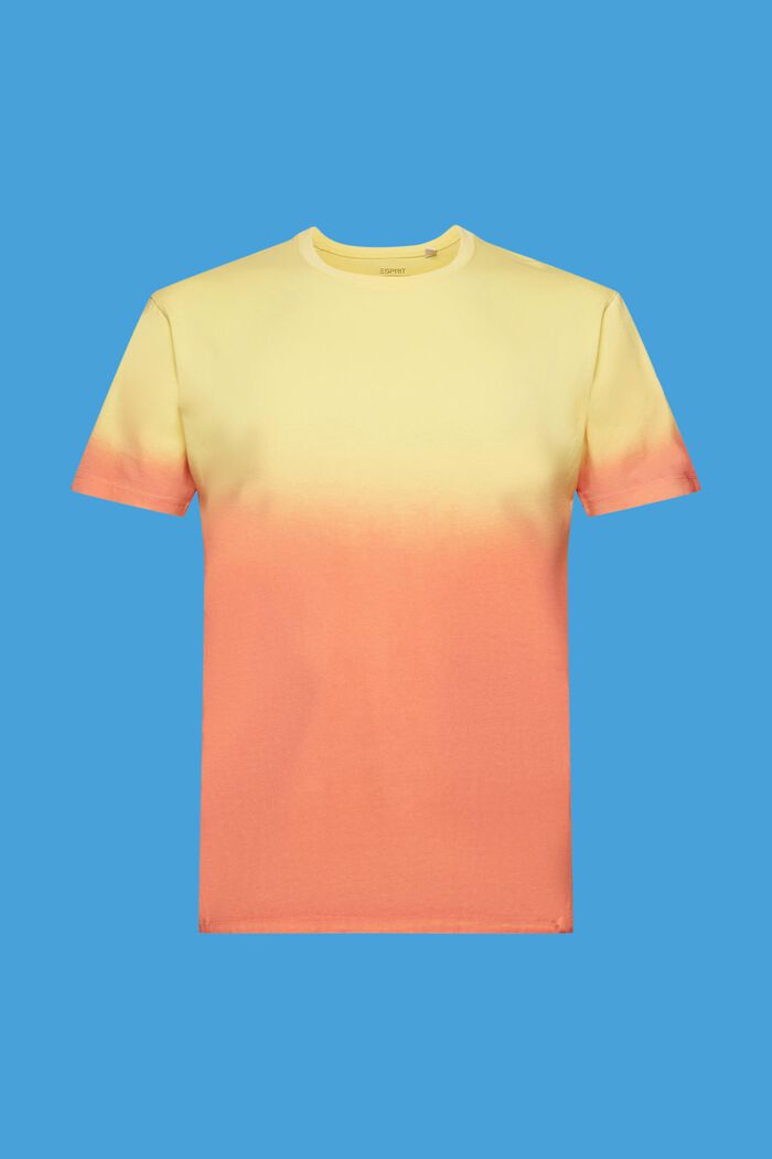 Tweekleurig T-shirt met faded look, LIGHT YELLOW, detail image number 6