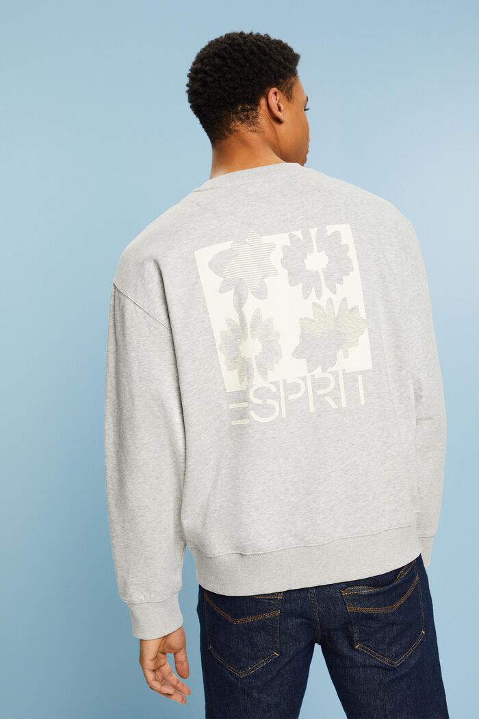 Sweatshirt met logoprint, LIGHT GREY, detail image number 3