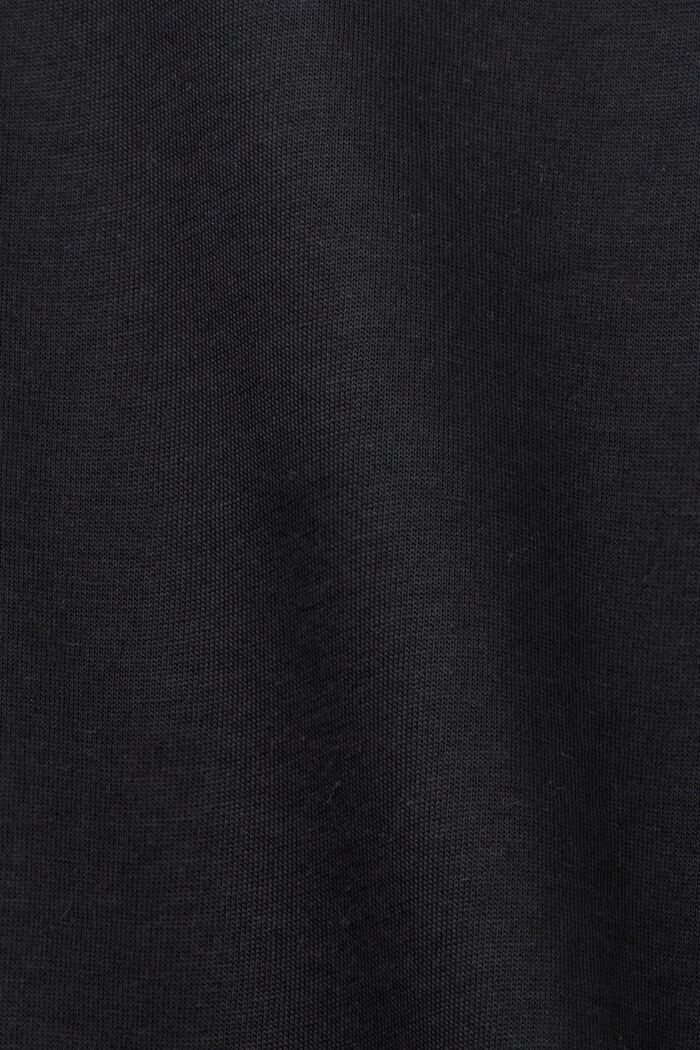 Jersey mini-jurk, 100% katoen, BLACK, detail image number 5