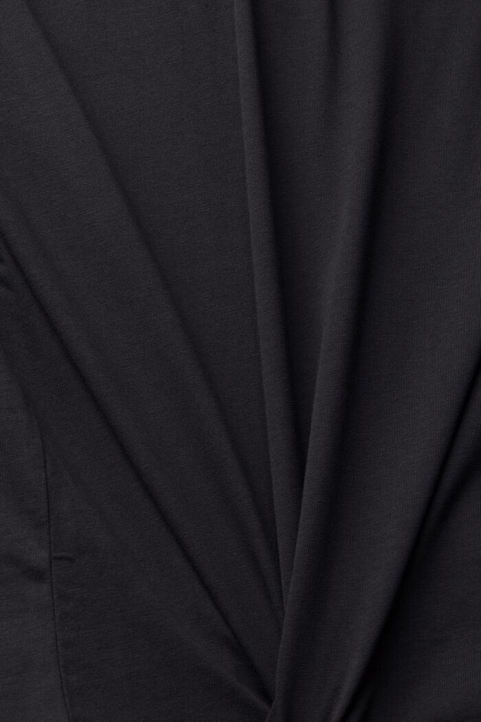 Jersey T-shirt met kleine motiefpatch, ANTHRACITE, detail image number 4
