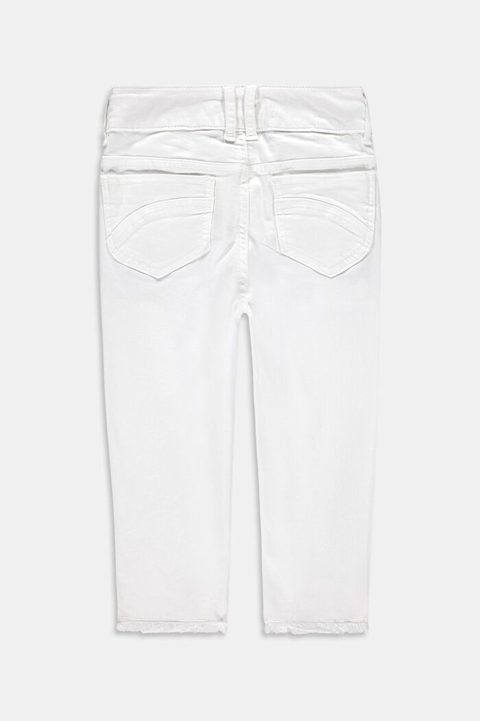 Capri-jeans met verstelbare band, WHITE, detail image number 1