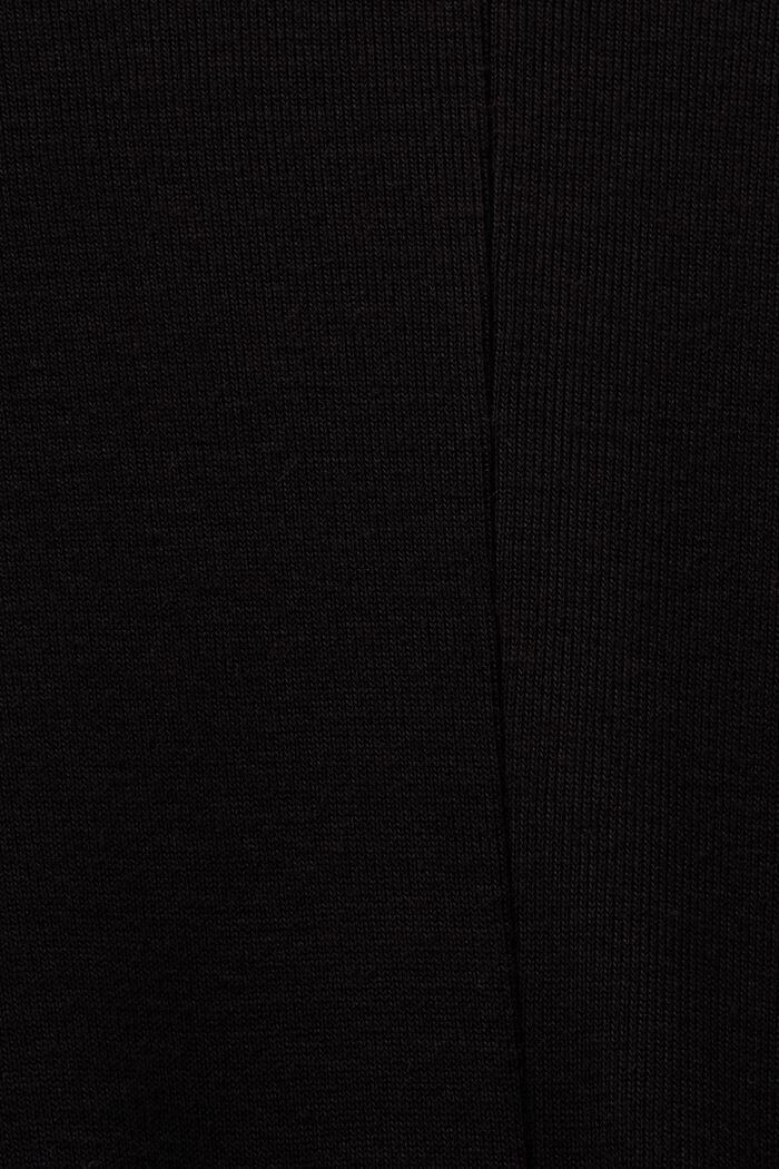 Gebreide maxi-jurk met turtleneck, BLACK, detail image number 6