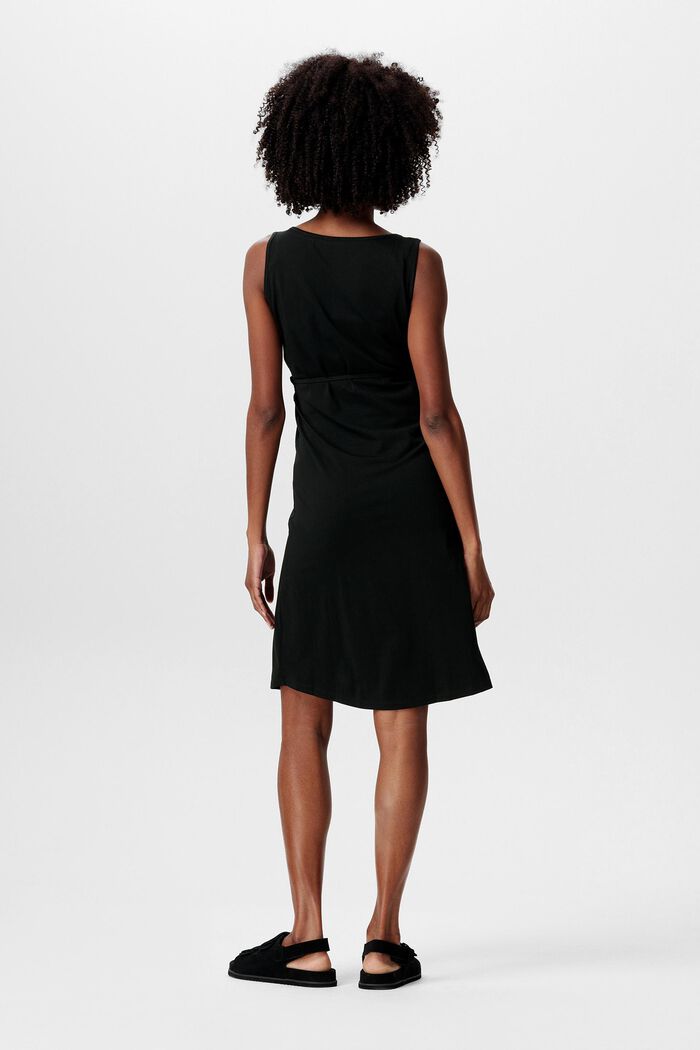 Mouwloze MATERNITY jurk, DEEP BLACK, detail image number 2