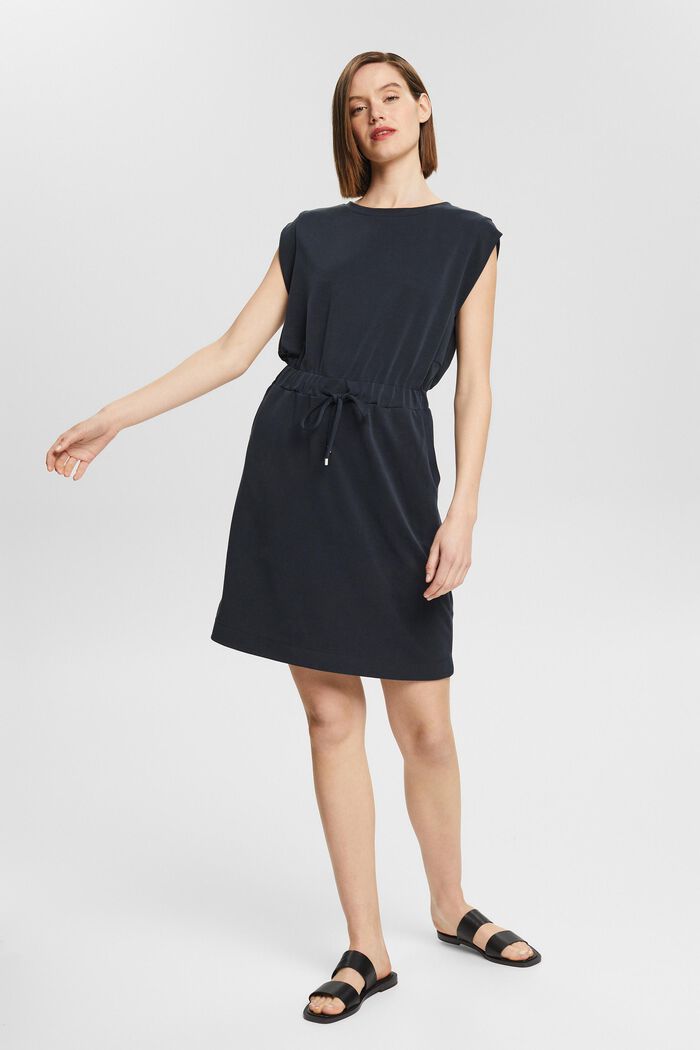 Met TENCEL™: jurk met koord, BLACK, detail image number 5