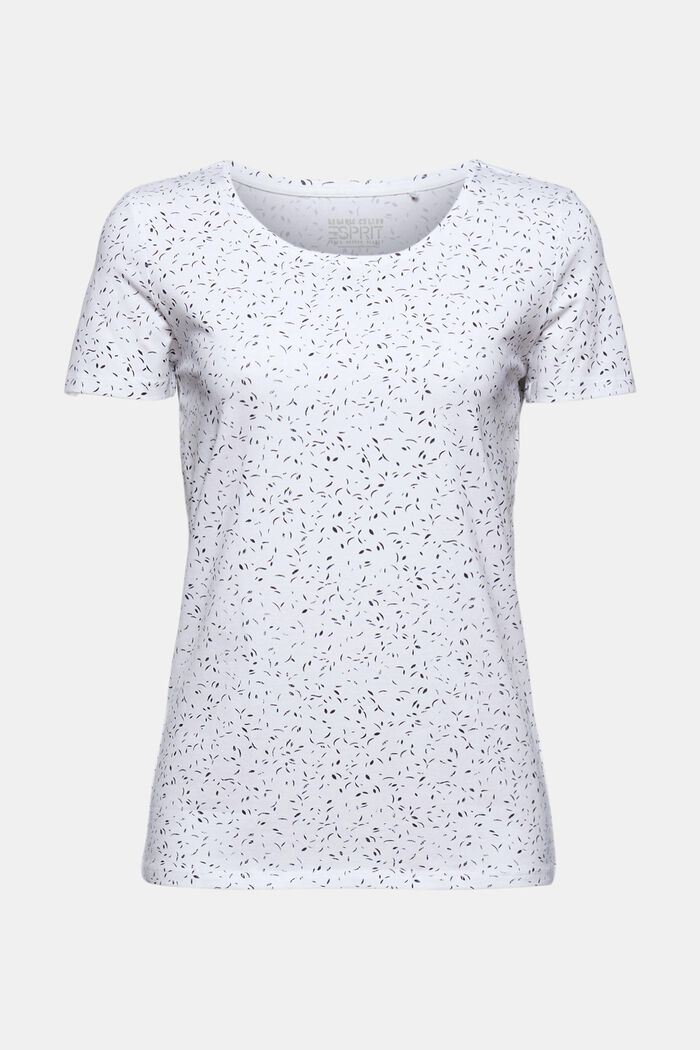 T-shirt van organic cotton met print, WHITE, detail image number 0