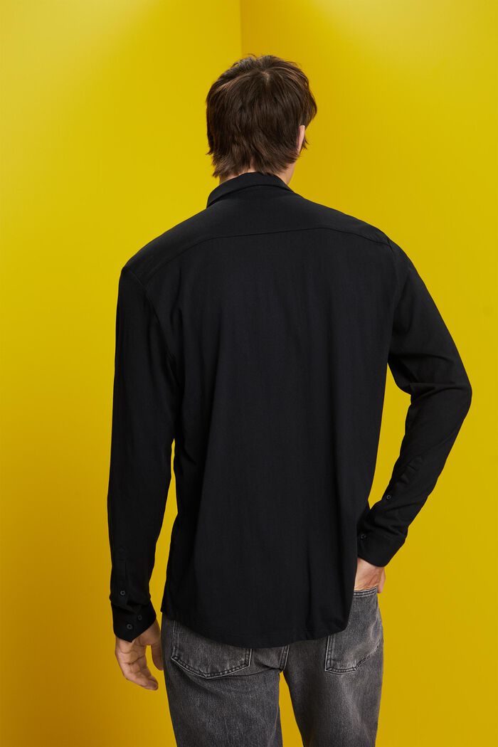 Jersey shirt, 100% katoen, BLACK, detail image number 3
