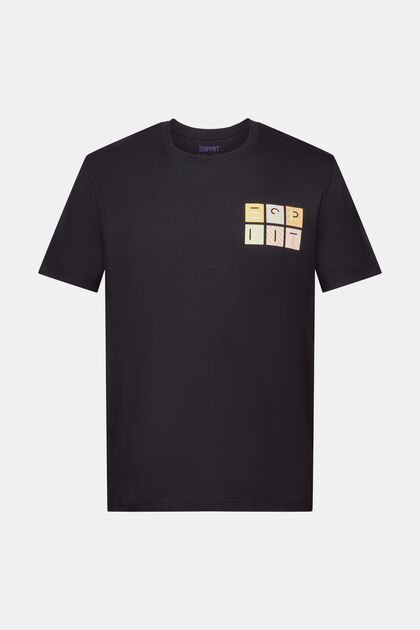 T-shirt van katoen-jersey met logo