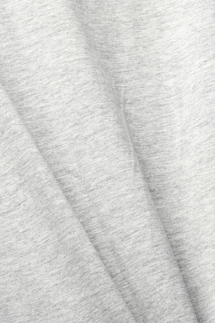 Jersey T-shirt met print, mix met biologisch katoen, LIGHT GREY, detail image number 5