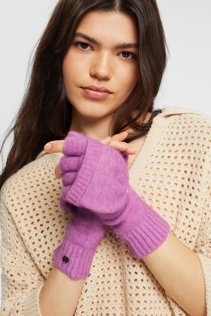 Gloves non-leather, LILAC, detail image number 2