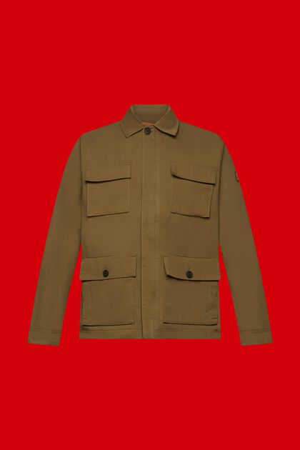 Field jacket van een katoenmix