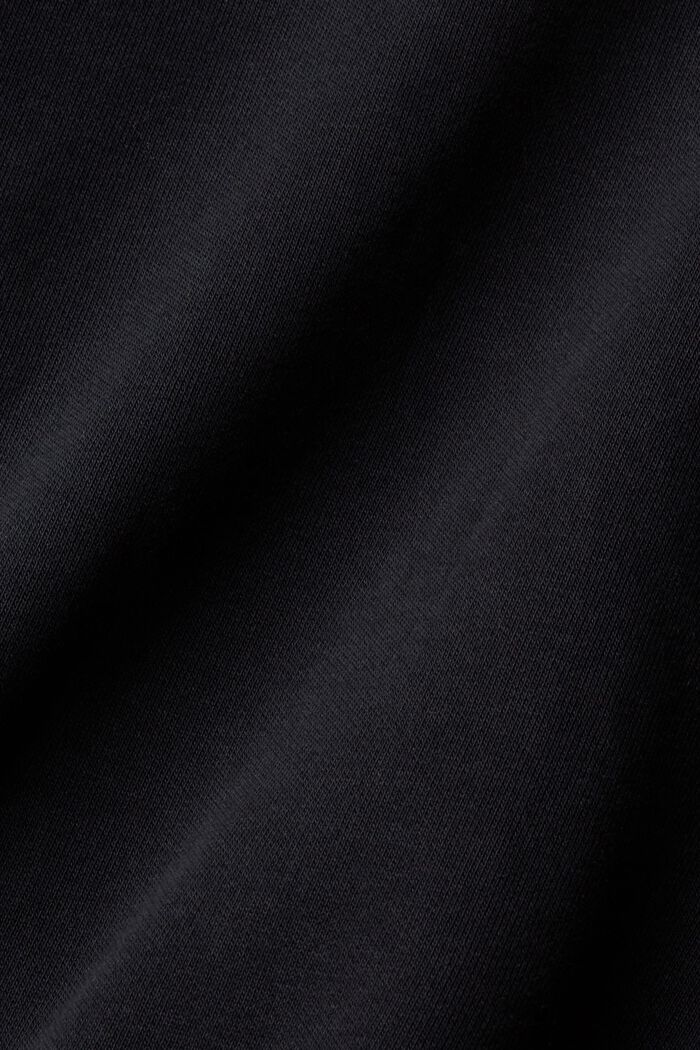 Sweatshirt met knoopsluiting aan de achterkant, BLACK, detail image number 6