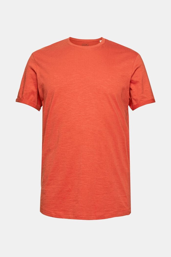 T-shirt van 100% katoen, RED ORANGE, detail image number 8