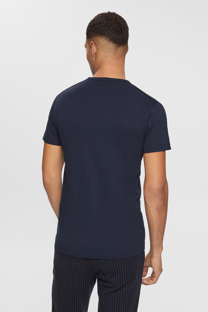 Jersey T-shirt met slim fit, NAVY, detail image number 4