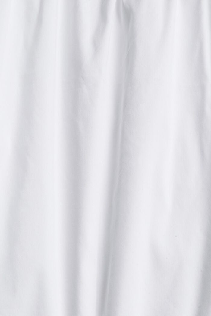 Blouse met korte mouwen en carréhals, WHITE, detail image number 4
