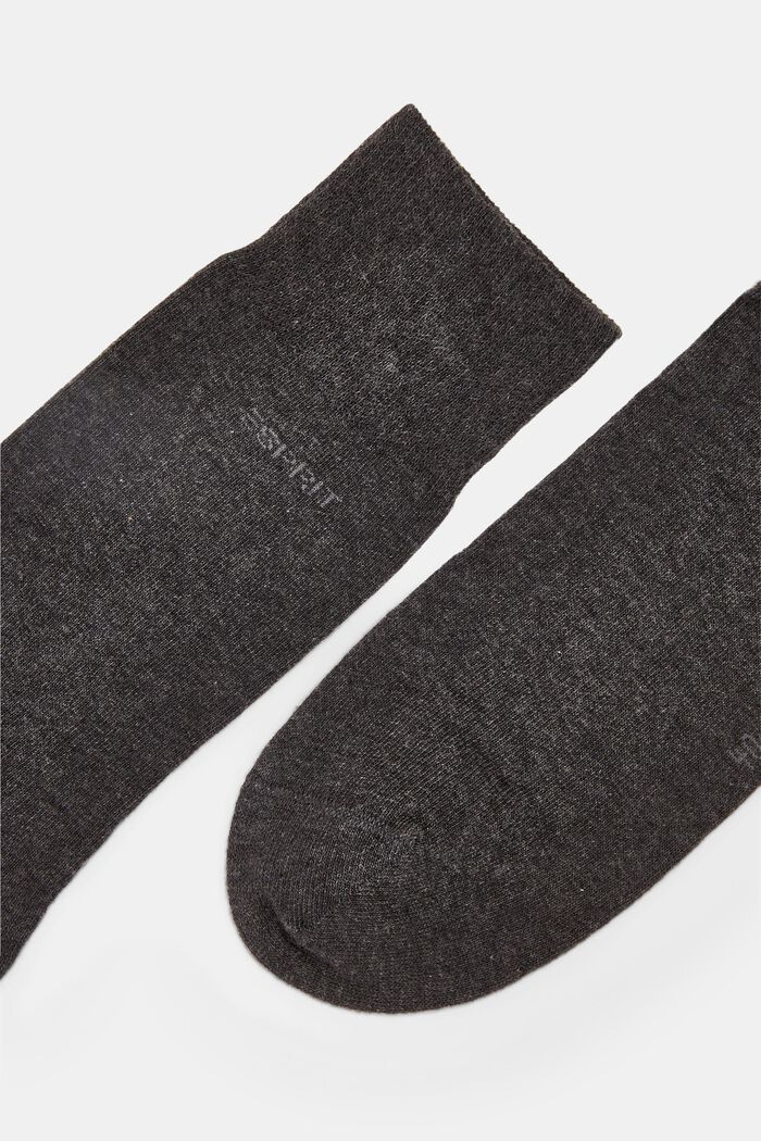 10 paar sokken van een mix met biologisch katoen, ANTHRACITE MELANGE, detail image number 1