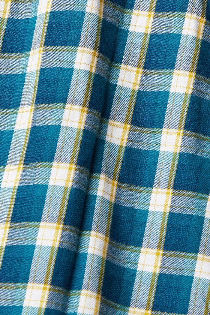 Geruit overhemd, PETROL BLUE, detail image number 5