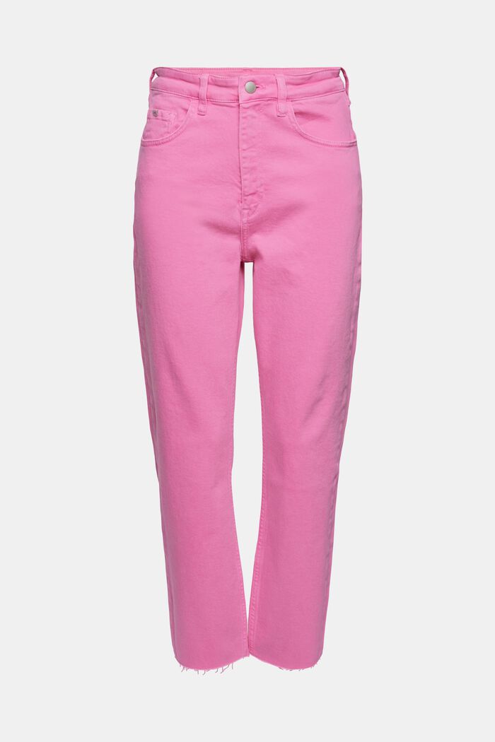 Kleurige katoenen jeans, PINK, detail image number 6