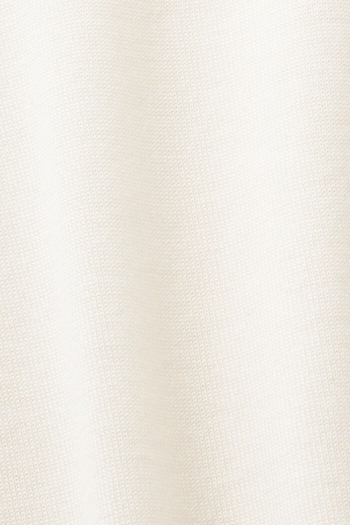 Wollen trui met korte mouwen, CREAM BEIGE, detail image number 5