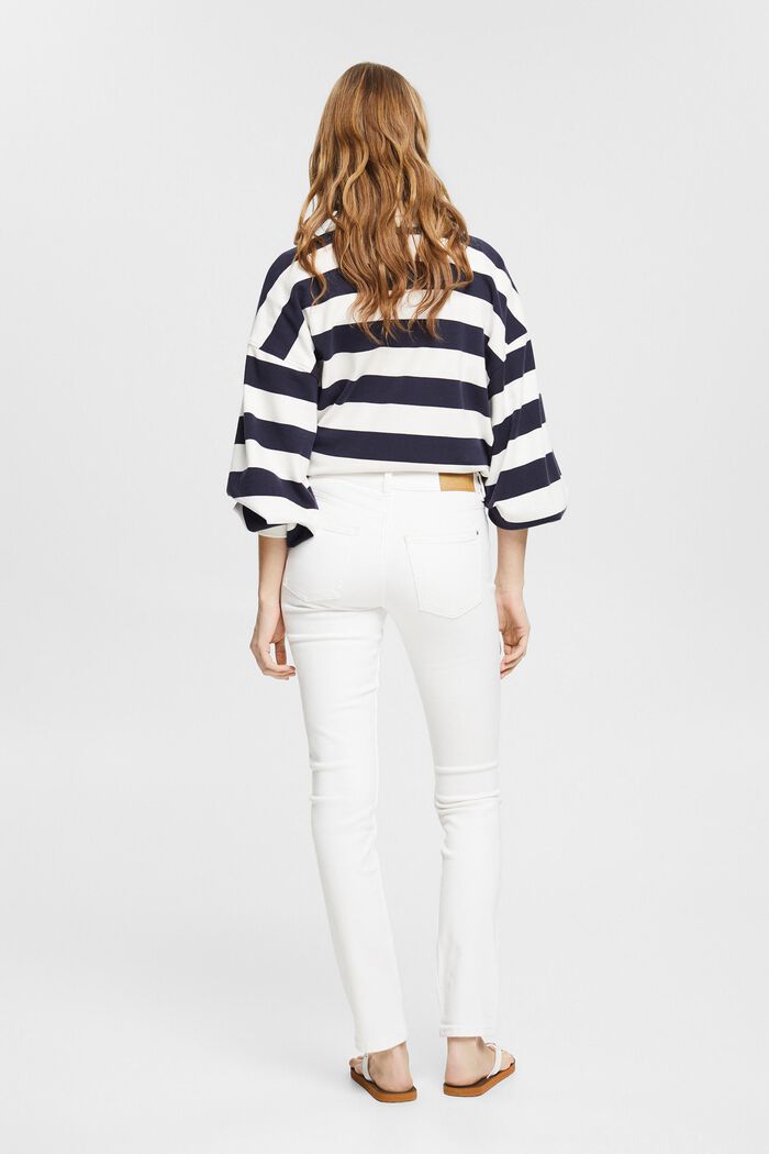 Smalle jeans met stretch, WHITE, detail image number 3