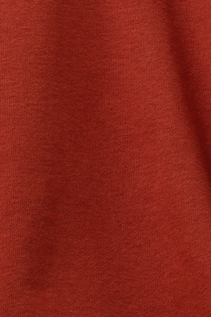 Gerecyceld: sweatshirt met ronde hals, RUST BROWN, detail image number 5